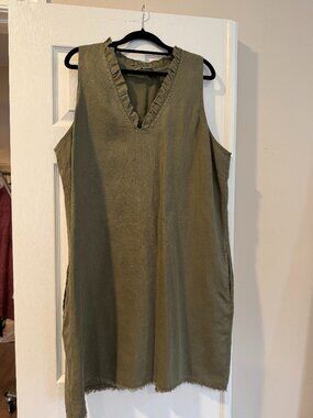 Tommy Bahama Linen Vneck Shift Tank Dress